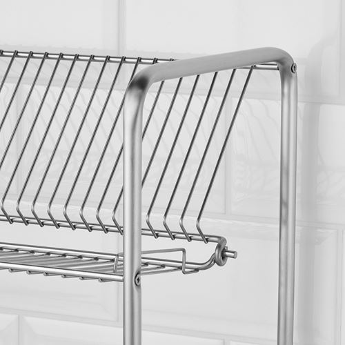 IKEA - ORDNING, dish drainer, stainless steel, 27x50 cm