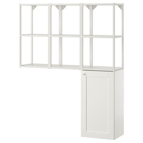 IKEA - ENHET, shelving unit, white, 120x32x150 cm