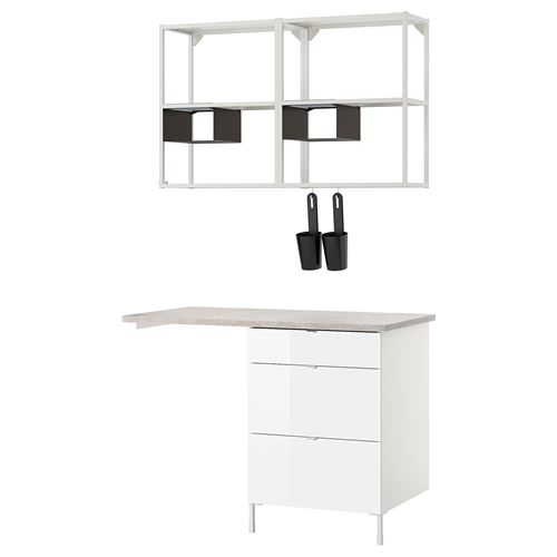 cabinet combination for laundry and kitchen