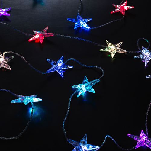 IKEA - STRALA, aydınlatma zinciri, yıldız, 8.6 m