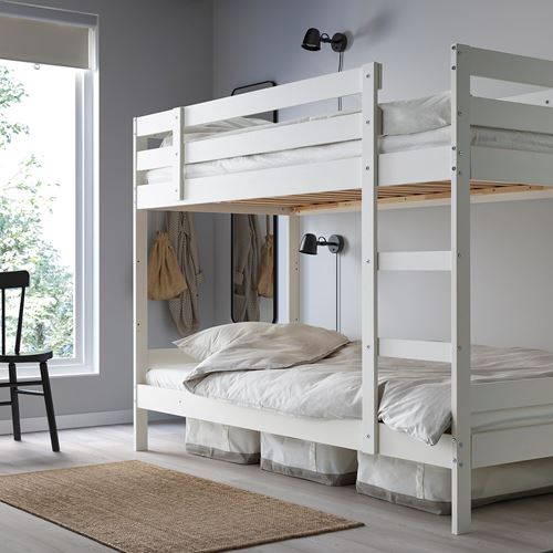 IKEA - MYDAL, bunk bed, white, 90x200 cm