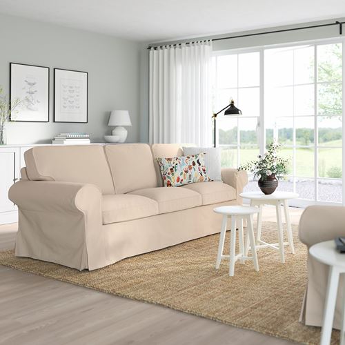 IKEA - EKTORP, 3-seat sofa, hallarp beige