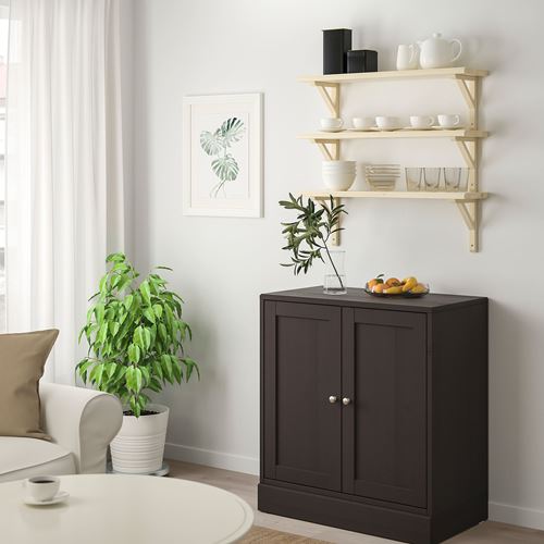 IKEA - TRANHULT/SANDSHULT, wall shelf combination, aspen, 80x20 cm