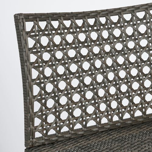 IKEA - JUTHOLMEN, tekli bahçe koltuğu, koyu gri