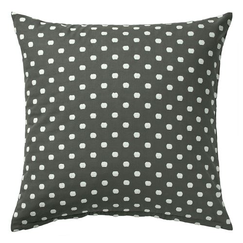 IKEA - TAGGBRAKEN, kırlent kılıfı, gri-beyaz, 50x50 cm
