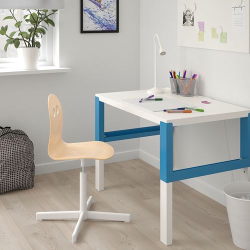 IKEA - VALFRED/SIBBEN, child's desk chair, birch/white