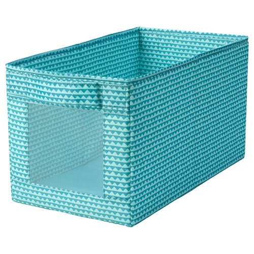 IKEA - UPPRYMD, box, turquoise, 25x44x25 cm