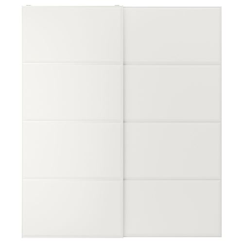 IKEA - TJORHOM, pair of sliding doors, white, 200x236 cm