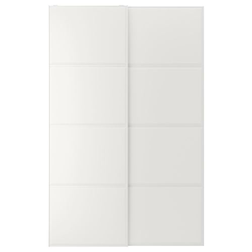 IKEA - TJORHOM, pair of sliding doors, white, 150x236 cm