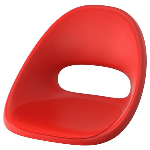 IKEA - ELDBERGET, office chair seat shell, red