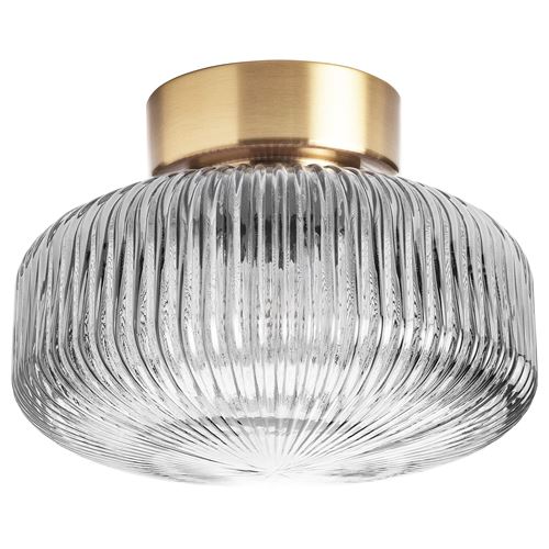 IKEA - SOLKLINT, ceiling lamp, brass-grey, 27 cm