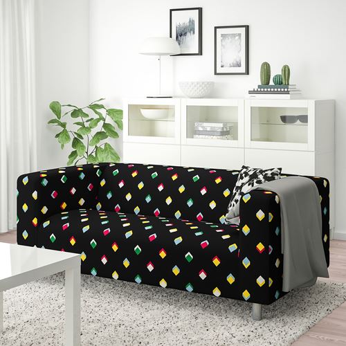 IKEA - KLIPPAN, 2-seat sofa, rotebro black