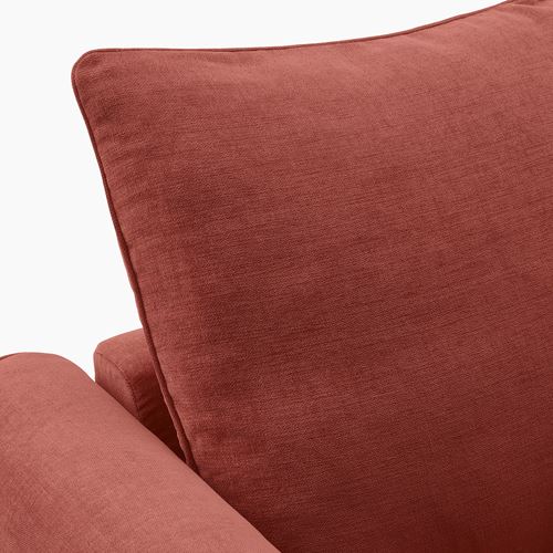 IKEA - GRÖNLID, 5-seat corner sofa, ljungen light red