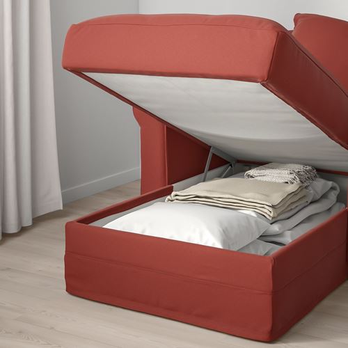 IKEA - GRÖNLID, uzanma koltuğu, ljungen açık kırmızı