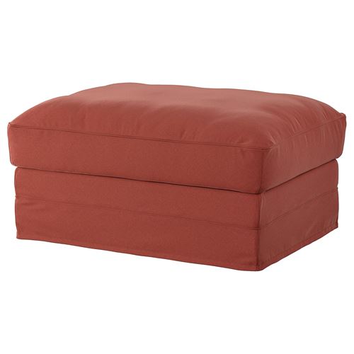 IKEA - GRÖNLID, pouffe with storage, ljungen light red