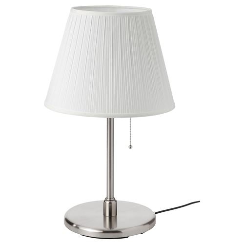 IKEA - MYRHULT/KRYSSMAST, lampshade, white/nickel plated