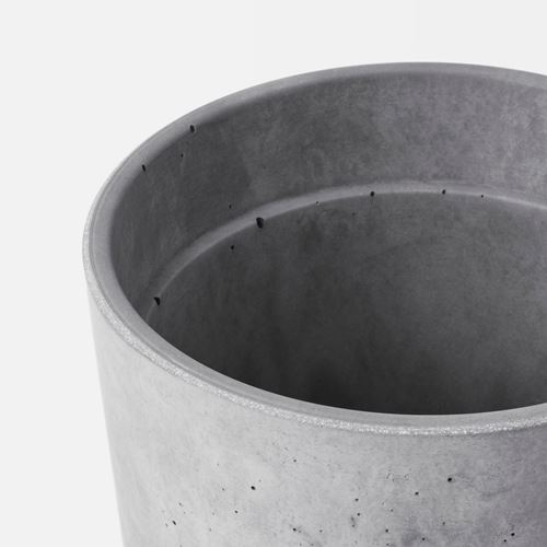 IKEA - BOYSENBAR, concrete plant pot, light grey, 9 cm