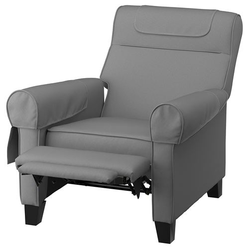 IKEA - MUREN, recliner, remmarn light grey
