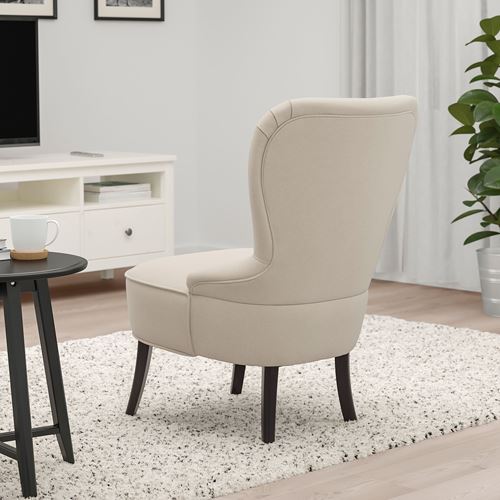 IKEA - REMSTA, wing chair, Hakebo beige