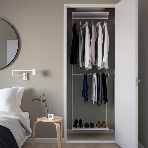 IKEA - BOAXEL, raf ünitesi, beyaz, 62x40x201 cm