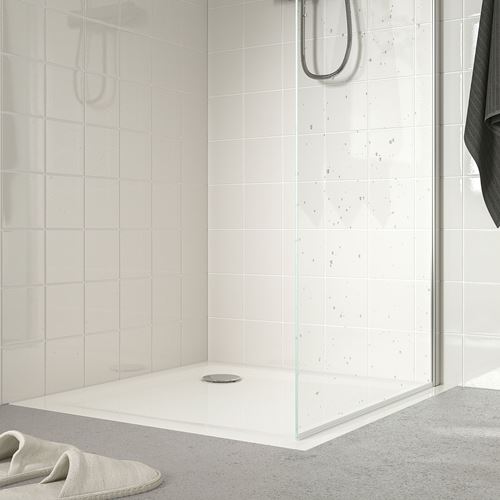 IKEA - FOTINGEN, shower tray, white, 90x90 cm