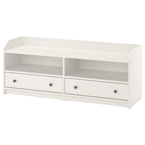 IKEA - HAUGA, tv bench, white, 138x36x54 cm