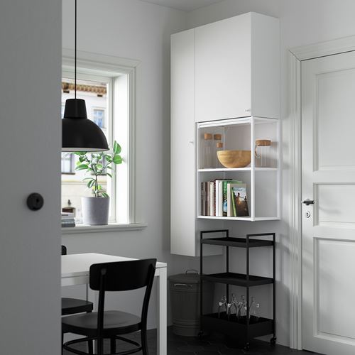 IKEA - ENHET, shelving unit, white, 90x30x180 cm