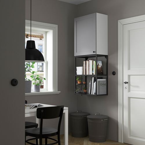 IKEA - ENHET, shelving unit, gray-anthracite, 60x32x150 cm