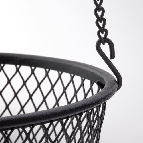 IKEA - VADHOLMA, hanging basket, black, 25x63 cm