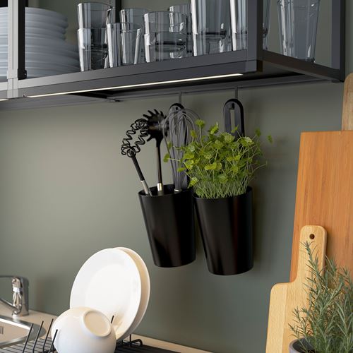 IKEA - ENHET, Open Shelving Unit, anthracite, 60x15x75 cm