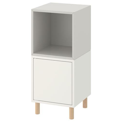 IKEA - EKET, storage combination, white/light grey, 35x35x80 cm