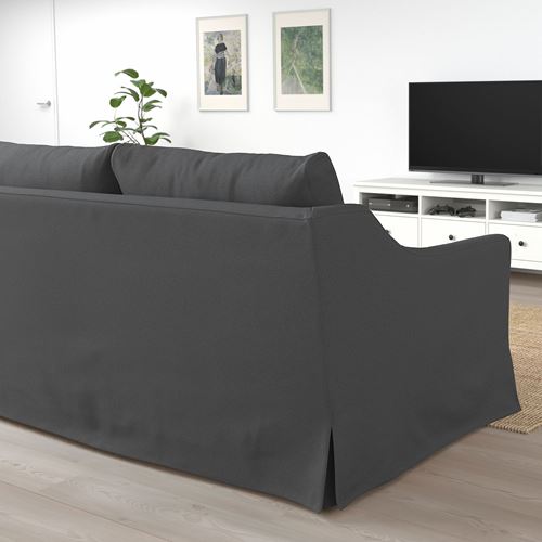 IKEA - FARLÖV, 3'lü kanepe, flodafors gri