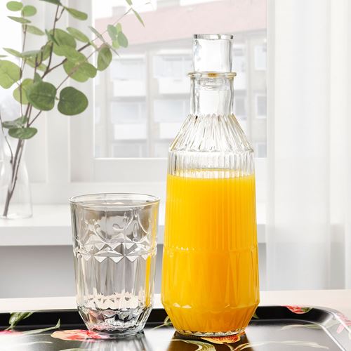 IKEA - SALLSKAPLIG, carafe, glass, 0,9 l