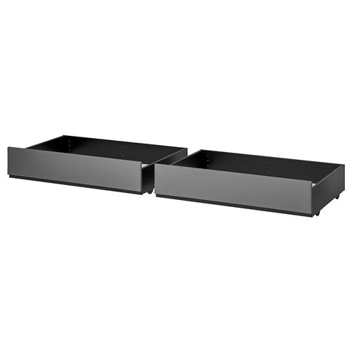 IKEA - HAUGA, bedside drawer, vissle grey, 200 cm