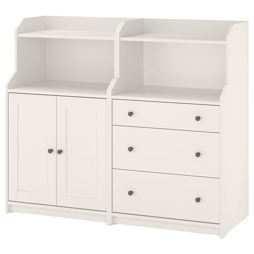 IKEA - HAUGA, console, white, 139x46x116 cm