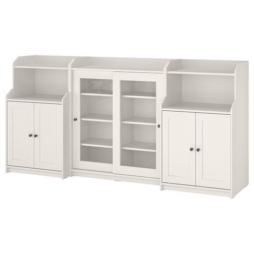 IKEA - HAUGA, console, white, 244x46x116 cm