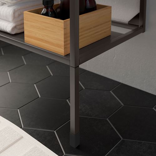 IKEA - ENHET, leg, anthracite, 23.5 cm