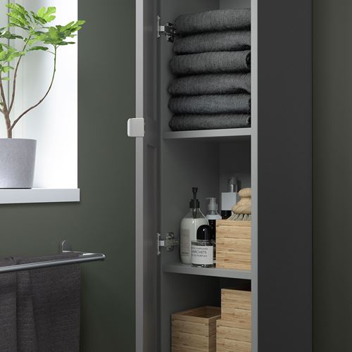 IKEA - ENHET, high cabinet, grey, 30x30x180 cm