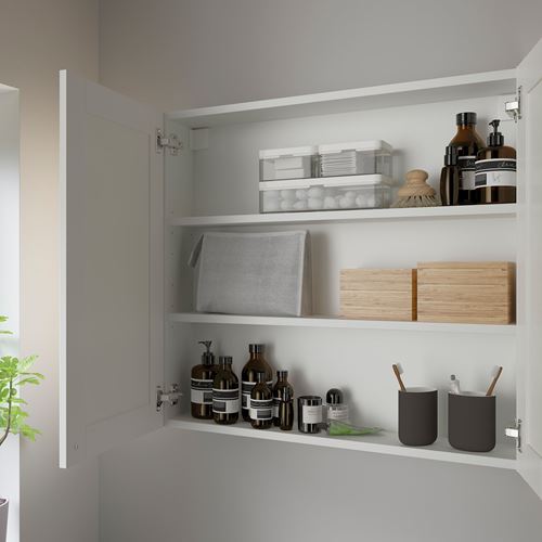 IKEA - ENHET, bathroom wall cabinet, white, 80x15x75 cm