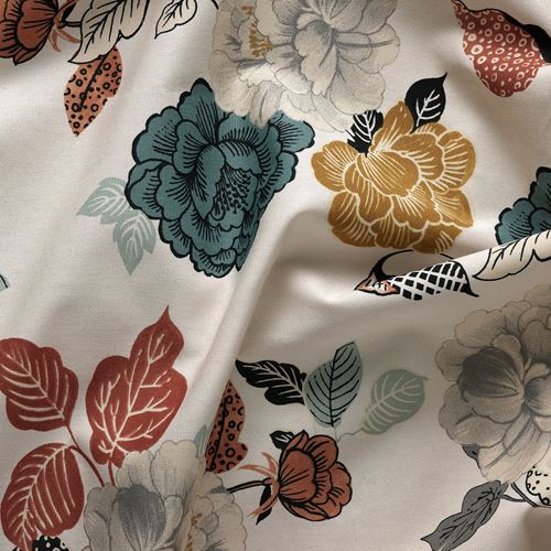 IKEA - TROLLMAL, fabric, flower patterned, 150 cm