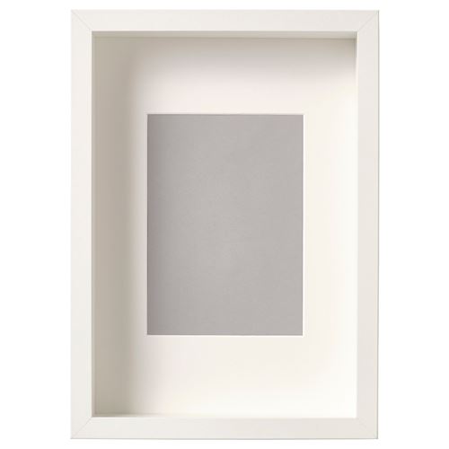 IKEA - SANNAHED, white frame, white, 21x30 cm