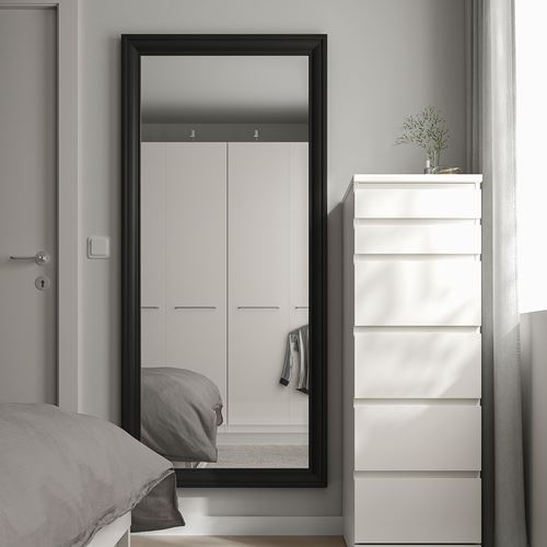 IKEA - TOFTBYN, cheval glass, black, 75x165 cm