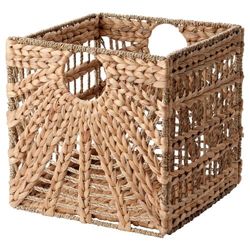 IKEA - LUSTIGKURRE, basket, seagrass, 32x33x32 cm