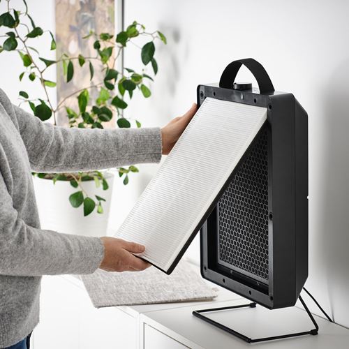 IKEA - FÖRNUFTIG, air purifier, black, 31x45 cm