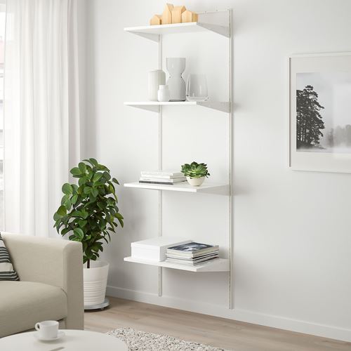 IKEA - BOAXEL, shelving unit, white, 62x40x201 cm