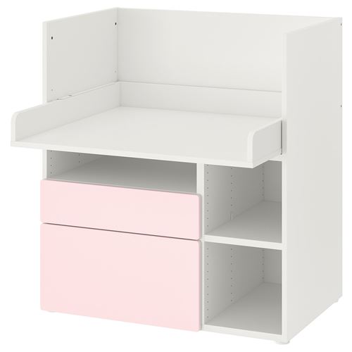 IKEA - SMASTAD, kid's desk, white/pale pink, 90x79x100 cm