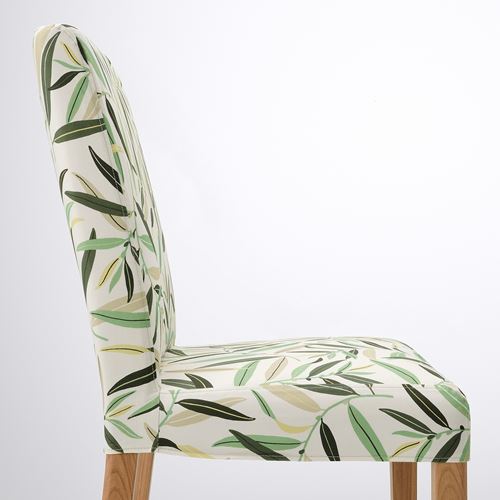 IKEA - BERGMUND, upholstered wooden chair, oak effect-fagelfors multicolour 