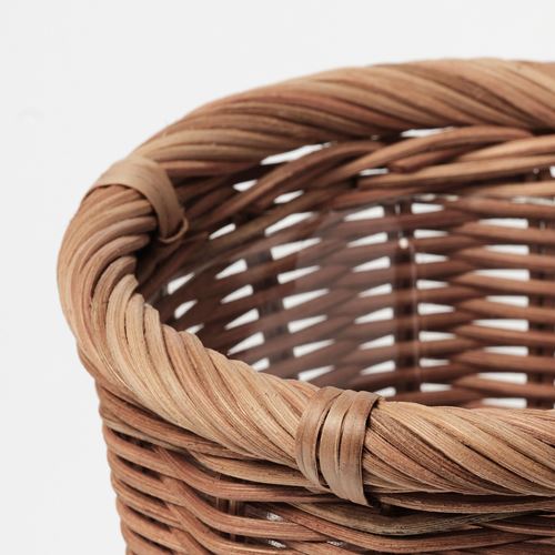 IKEA - KAKTUSFIKON, rattan plant pot, rattan, 12 cm