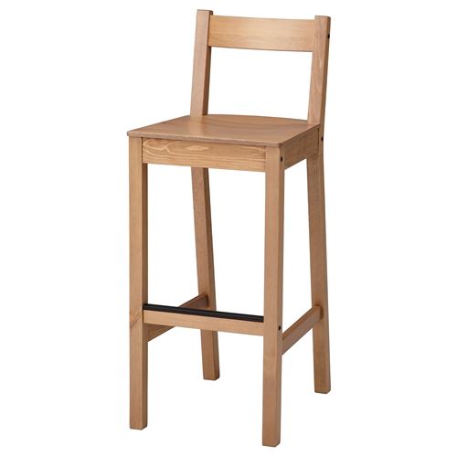 IKEA - NORDVIKEN, bar chair, antique varnish, 75 cm