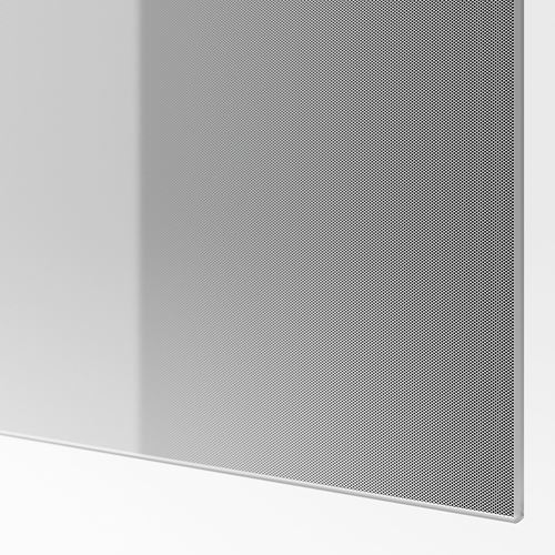 IKEA - BJÖRNÖYA, panels for sliding door frame, gray light painted effect, 75x236 cm